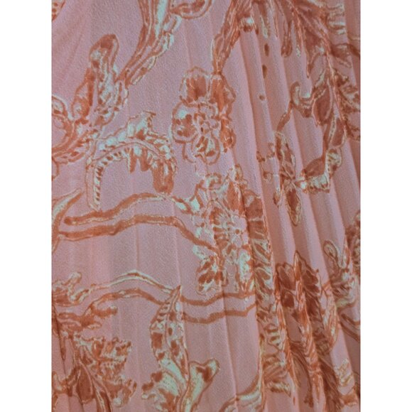 AMUR Peach Floral Maxi Dress - Picture 10 of 13